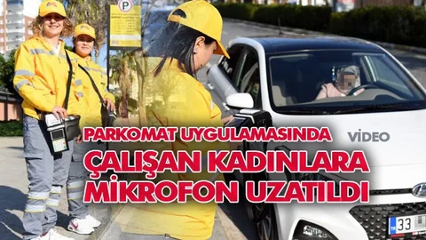 Parkomat Uygulamasında Çalışan Kadınlara Mikrofon Uzatıldı