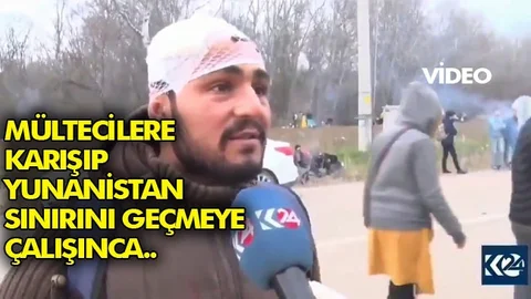 Mültecilere Karışıp Yunanistan'a Geçmeye Çalıştı