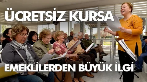 Ücretsiz Kursa Emeklilerden Büyük İlgi