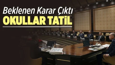 Okullar Tatil Edildi