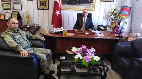 Tarsus Garnizon Komutanı, Başkan Duran Şen’i Ziyaret Etti