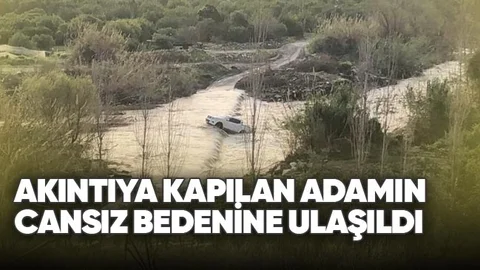 Suya Kapılan Adamın Cansız Bedenine Ulaşıldı