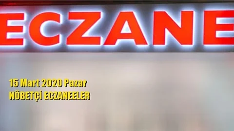Mersin Nöbetçi Eczaneler 15 Mart 2020 Pazar