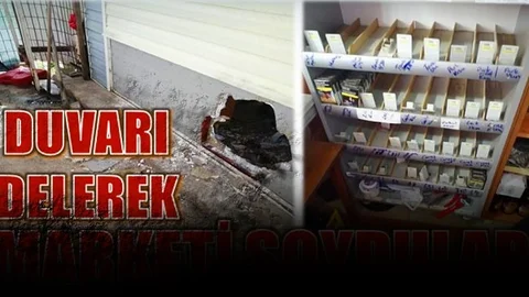 Duvarı Delip Girmişler