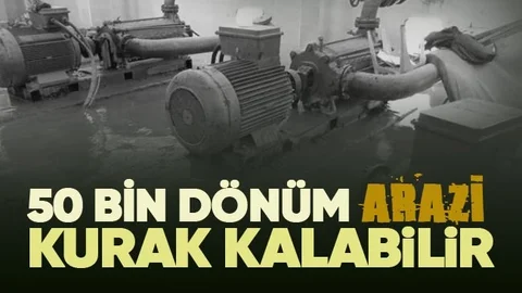 50 Bin Dönüm Arazi Kurak Kalma Riskiyle Karşı Karşıya