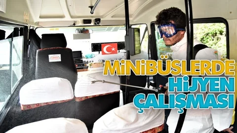 Minibüslerde Hijyen Çalışması