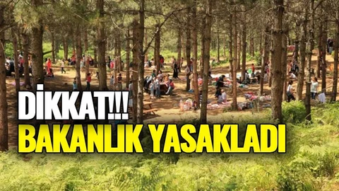 Park ve Mesire Alanlarında Yasaklama!