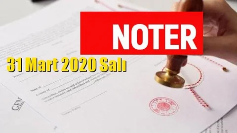 31 Mart  Salı Günü Nöbetçi Noterler