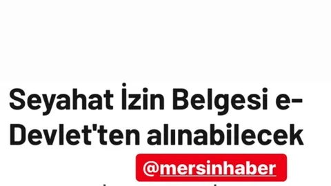 Seyahat İzin Belgesi Alımı!