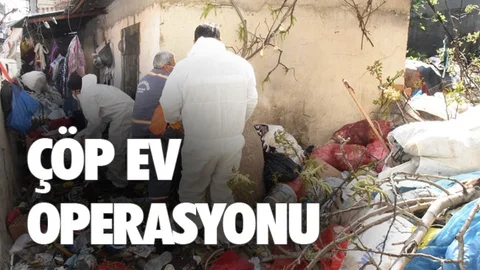 Çöp Ev Temizlenerek, Dezenfekte Edildi