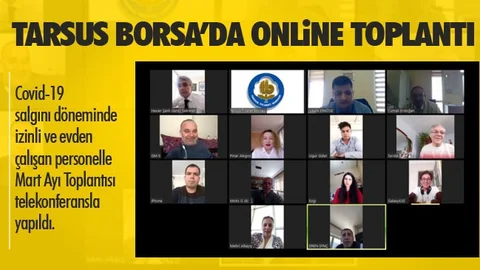 Borsa'da Telekonferansla Toplantı