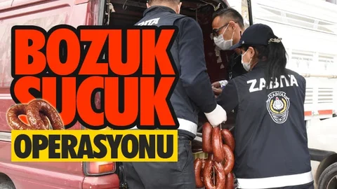 Zabıtadan Bozuk Sucuk Operasyonu