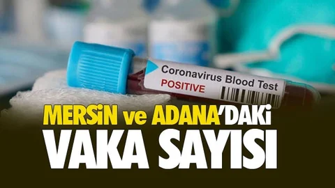 Mersin ve Adana'daki Vaka Sayısı