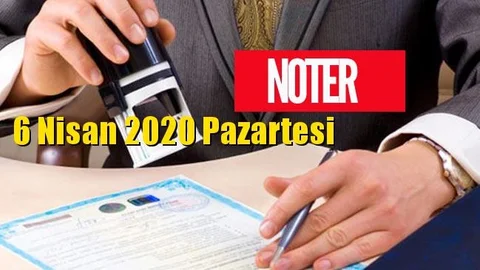 6 Nisan  Pazartesi Günü Nöbetçi Noterler