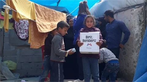 Çadırda Kalan Tarım İşçilerine Sağlık Taraması ve Gıda Kolisi