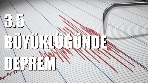 Van 3.5 Büyüklüğünde Deprem