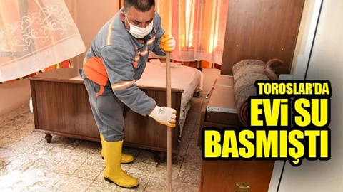 Evini Kanalizasyon Suyu Basan Yaşlı Kadının Yardımına Belediye Yetişti