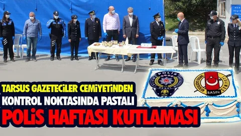 Kontrol Noktasında Pastalı Kutlama