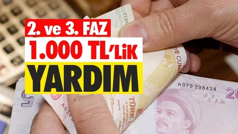 1.000 TL'lik Yeni Yardım!