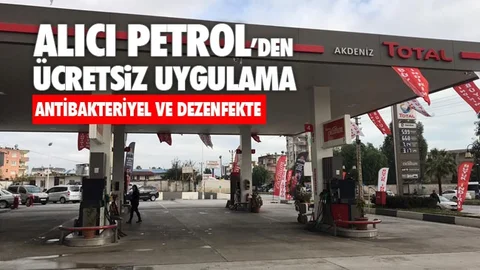 Alıcı Petrol'den Ücretsiz Dezenfekte Uygulaması