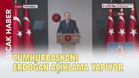 Cumhurbaşkanı Erdoğan Açıklama Yapıyor