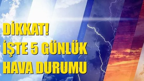 5 Günlük Mersin Hava Durumu