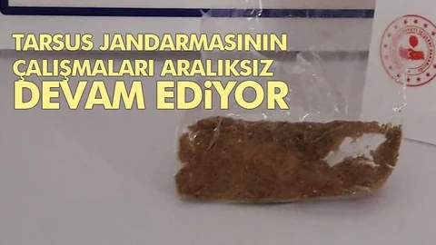 Tarsus Jandarmasının Uyuşturucuyla Mücadelesi Devam Ediyor