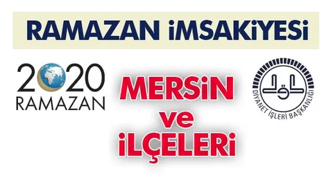 Mersin Ramazan İmsakiyesi 2020 İftar Saatleri