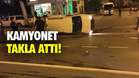 Kamyonet Takla Attı!