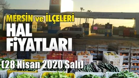 28 Nisan Salı Yaş Sebze ve Meyve Hal Fiyatları