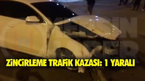 3 Aracın Karıştığı Zincirleme Trafik Kazası