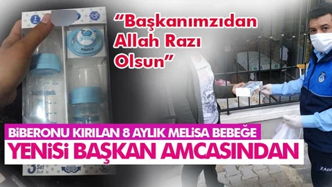 Kırılan Biberonun Yenisi "Başkan Gültak Amcadan"