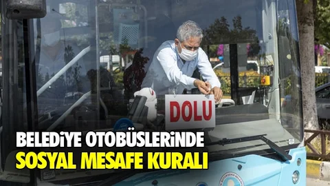 Belediye Otobüslerinde Sosyal Mesafe Kuralı