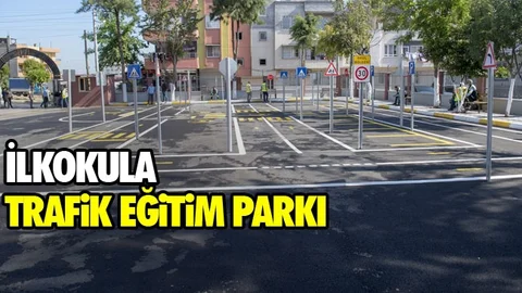 Güneş İlkokulu’na Trafik Eğitim Parkı