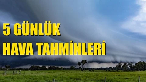 5 Günlük Mersin Hava Durumu Tahminleri