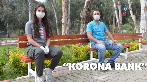 Mersin'de "Korona Bank"