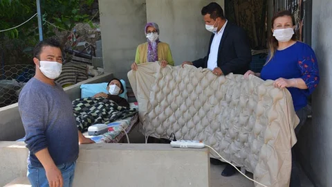 Engelliler Haftasında Engelli Vatandaşa Hasta Yatağı Hediyesi