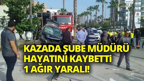 Trafik Kazası 1 Ölü 1 Ağır Yaralı
