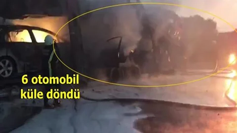 Otomobil Yüklü TIR Yandı!