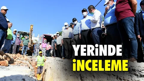 Arpaçsakarlar'daki Kanalizasyon Çalışmasına Yerinde İnceleme