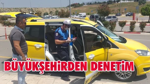 Büyükşehir Zabıtasından Ticari Taksilere Denetim