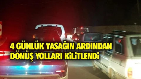 Yasağın Ardından Kente Dönüş Trafiği Kilitledi