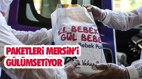 "El Bebek Gül Bebek" Paketleri Mersin’i Gülümsetiyor
