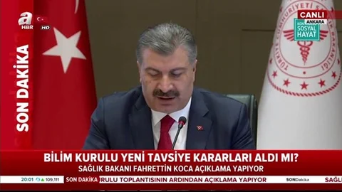 Bakan Koca Canlı Yayında Açıklama Yaptı