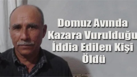 Domuz Avında Kaza Kurşunu 1 Ölü