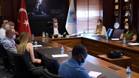 Başkan Seçer, Birleşmiş Milletler Uluslararası Göç Örgütü Temsilcileri İle Bir Araya Geldi