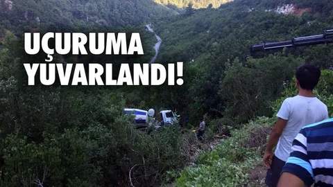 Tonlarca Ağırlıkla Uçuruma Yuvarlandı!
