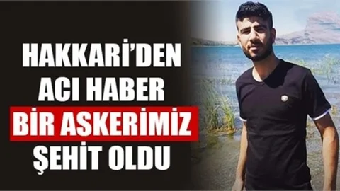 Acı Haber: 1 Askerimiz Şehit Oldu!