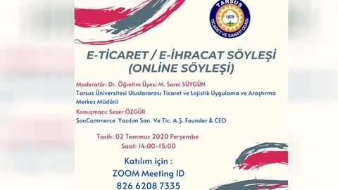 Tarsus TSO’dan Üyelerine E-ihracat Semineri