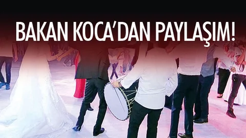Bakan Koca'dan Düğünlere İlişkin Paylaşım